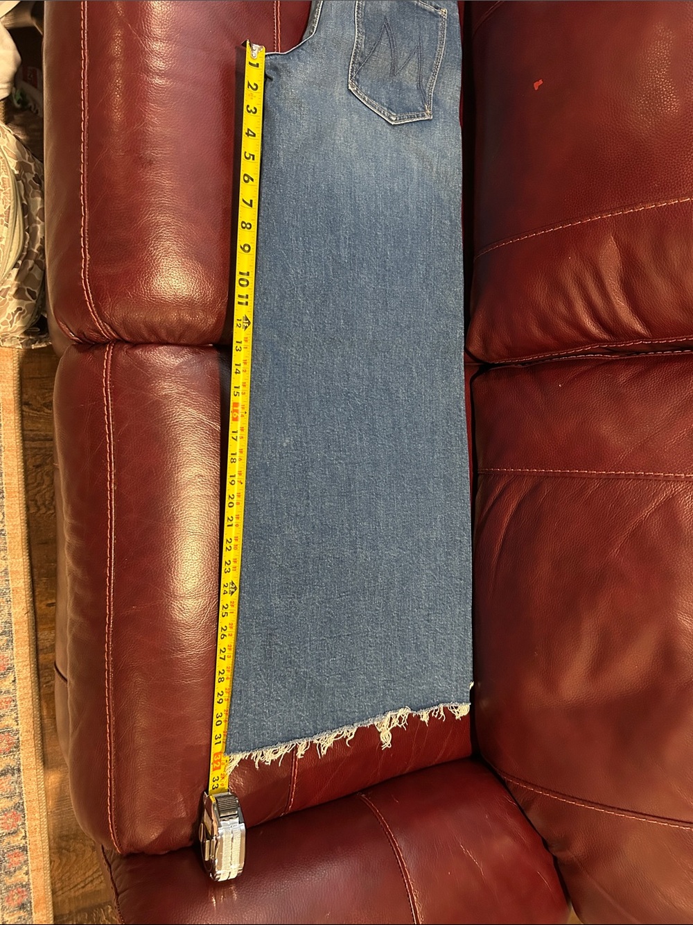 Mother Wide-Leg Blue Denim Jeans - Picture 15 of 16